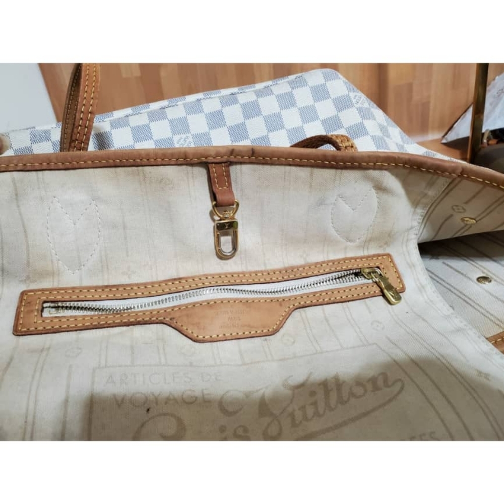 Authentic LOUIS VUITTON Damier Azur Neo Neverfull MM - Picture 11 of 15